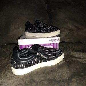 Ash "IMAN" Spiked Black Leather Sneakers 37